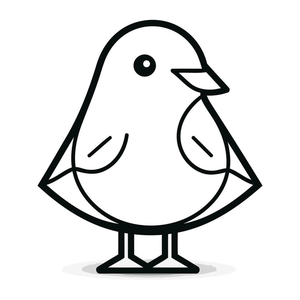 linda pájaro icono. dibujos animados ilustración de linda pájaro vector icono para web diseño