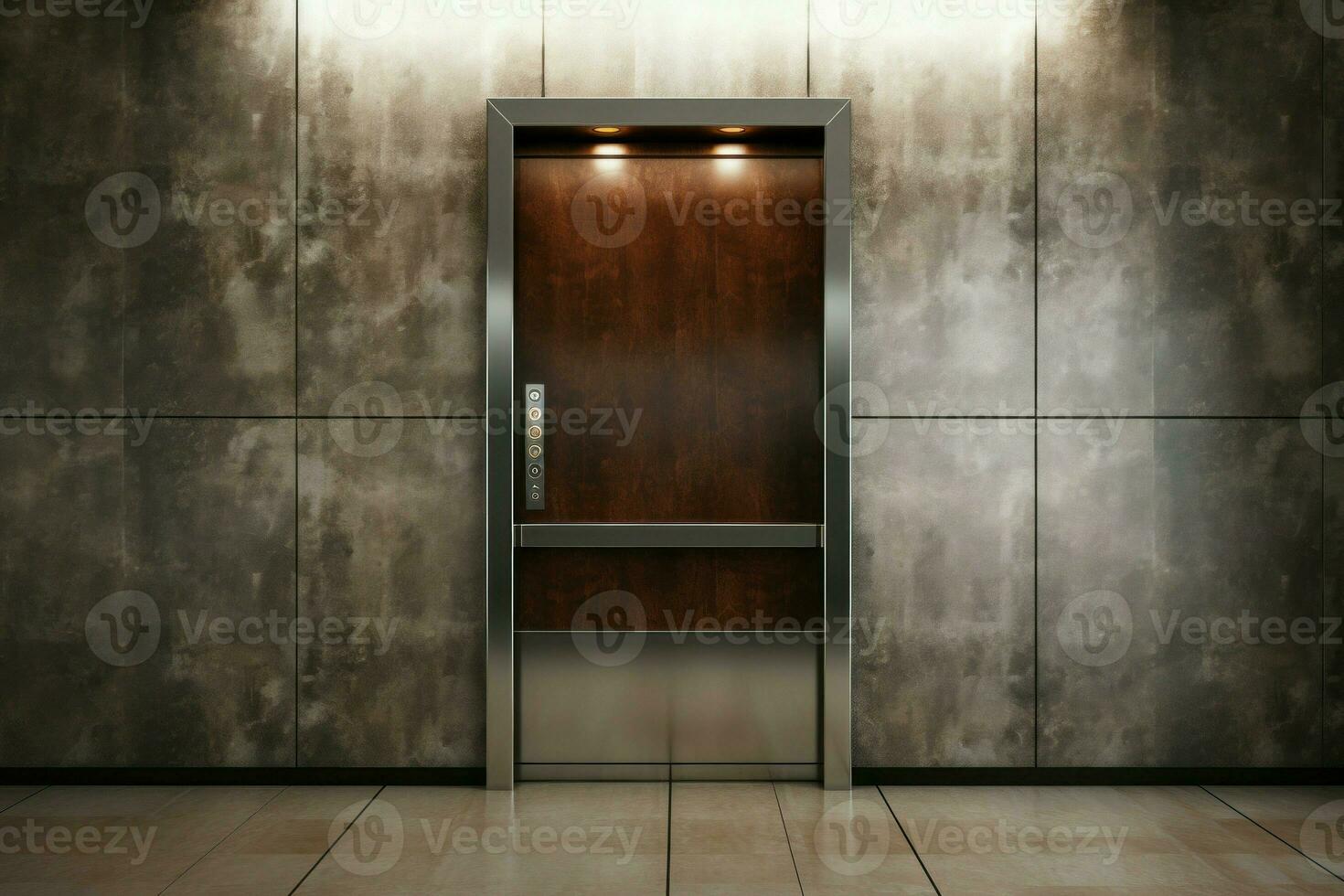 Sophisticated Elevator mockup background. Generate Ai photo