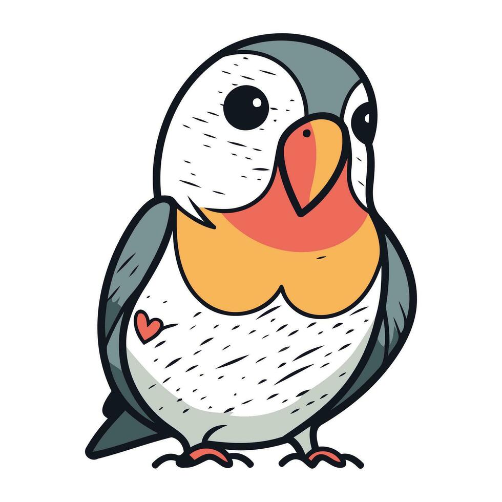 Penguin icon. Cartoon illustration of penguin vector icon for web