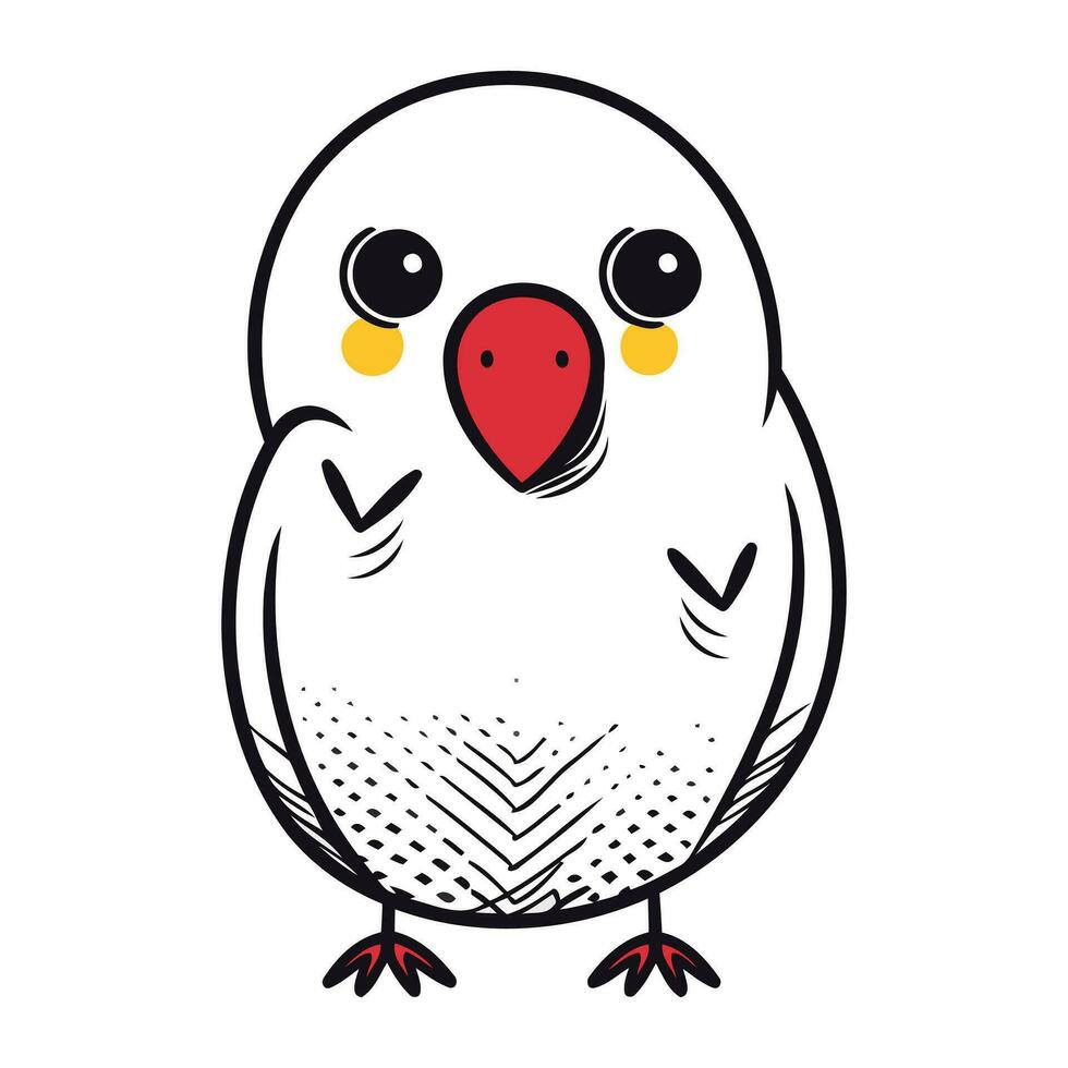 linda pájaro dibujos animados aislado icono vector ilustración gráfico diseño vector ilustración gráfico diseño