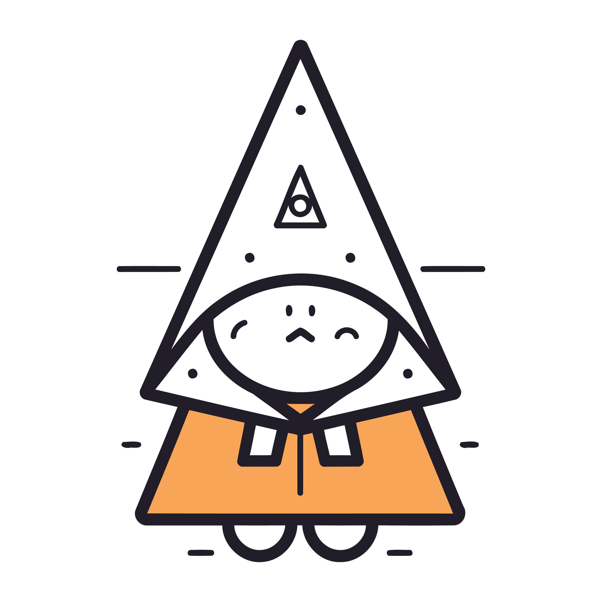 Boy in rocket line icon. concept sign. outline vector illustration