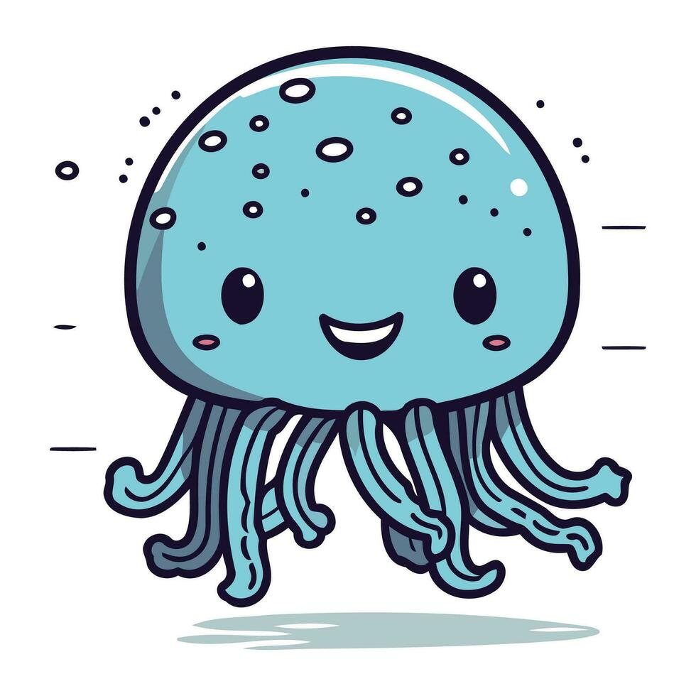 cute jellyfish cartoon vector illustration graphic design vector illustration graphic design