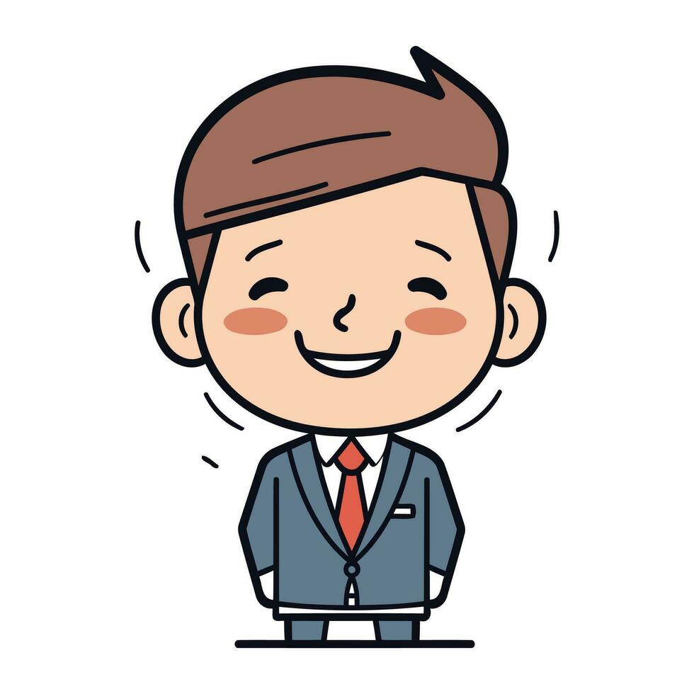 businessman character design. vector illustration eps10 graphic cartoon character