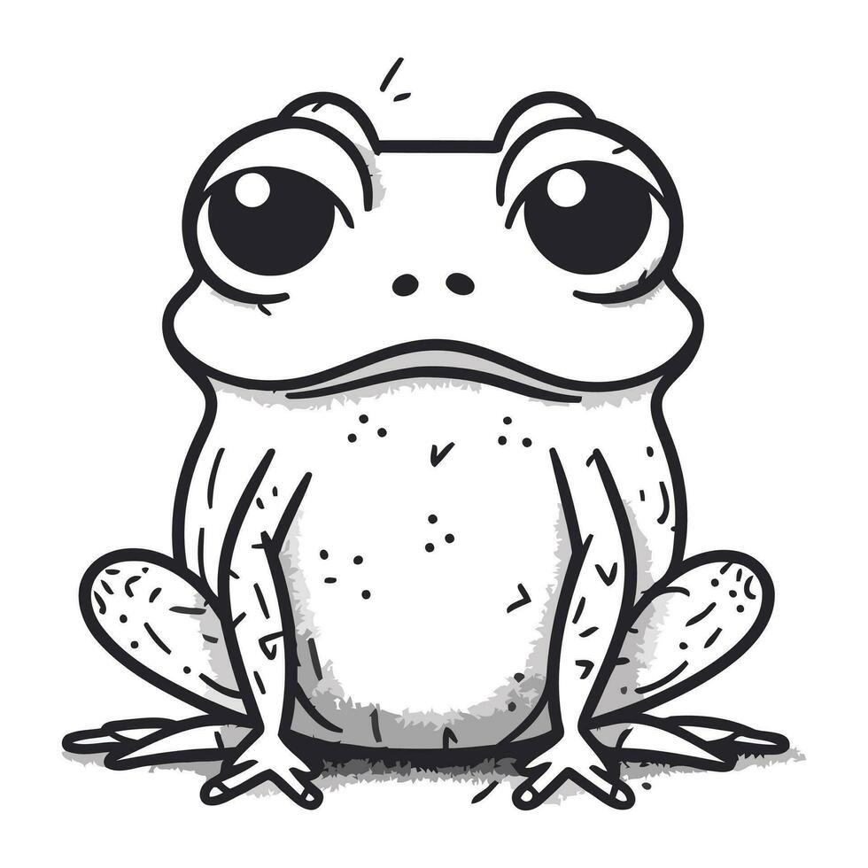 Frog cartoon icon. Vector illustration of a frog cartoon icon.