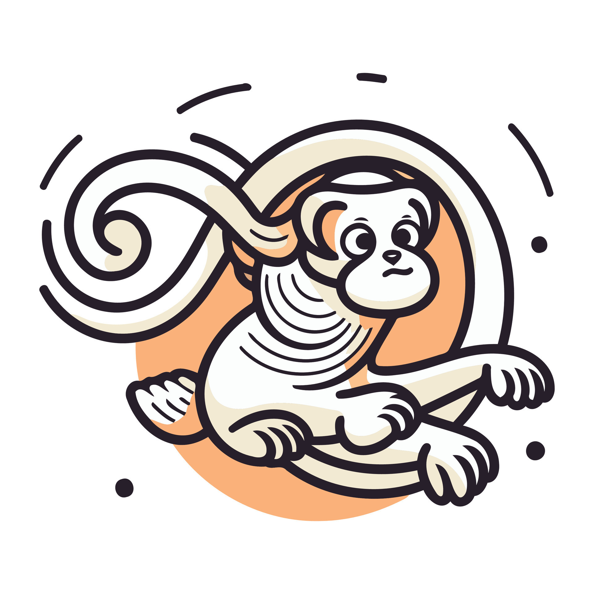 Monkey zodiac sign. horoscope symbol. Vector illustration. 32927669