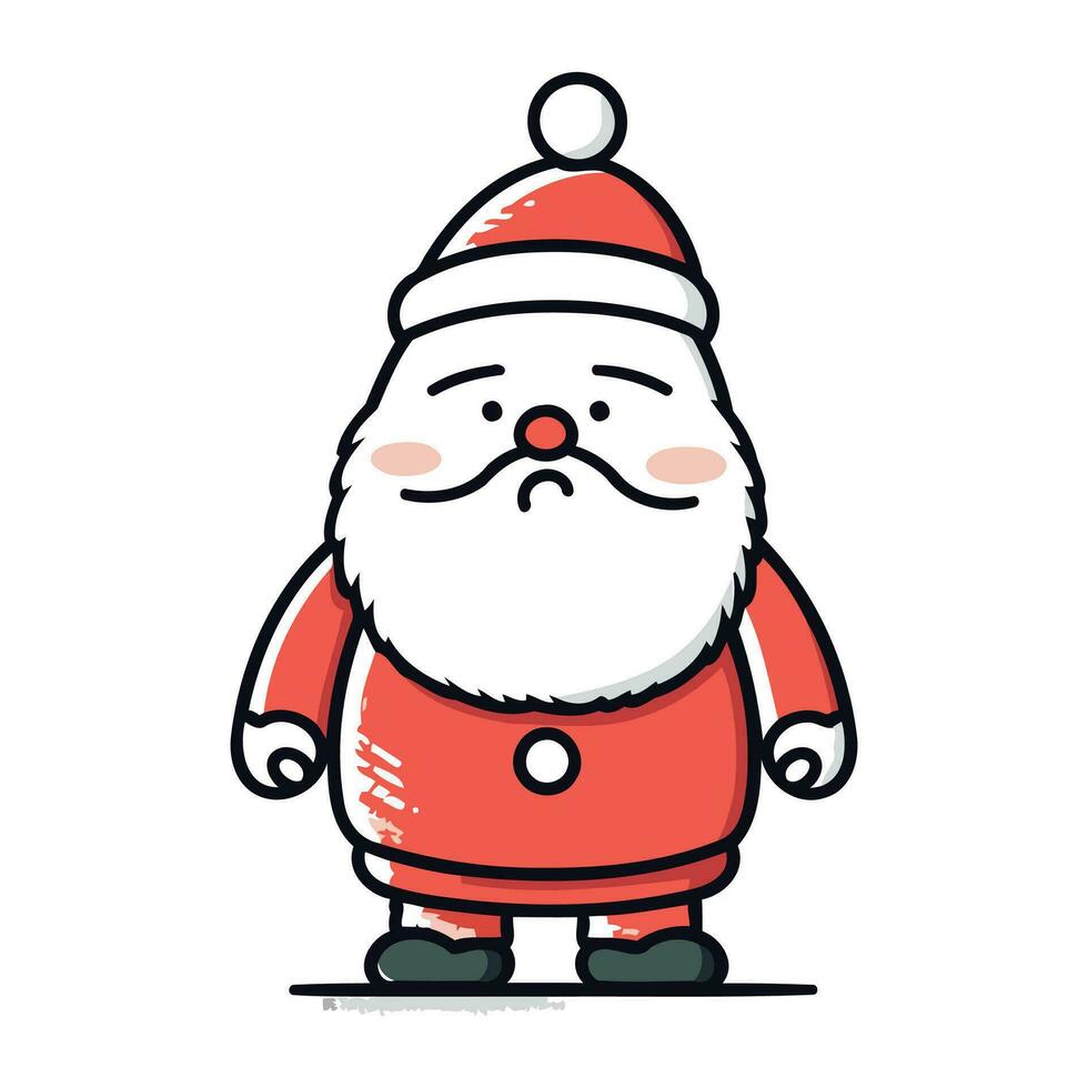 santa claus vector illustration. christmas and new year concept
