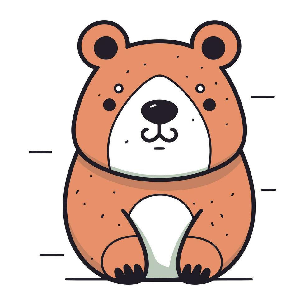 linda oso dibujos animados icono vector ilustración diseño gráfico diseño vector ilustración gráfico diseño
