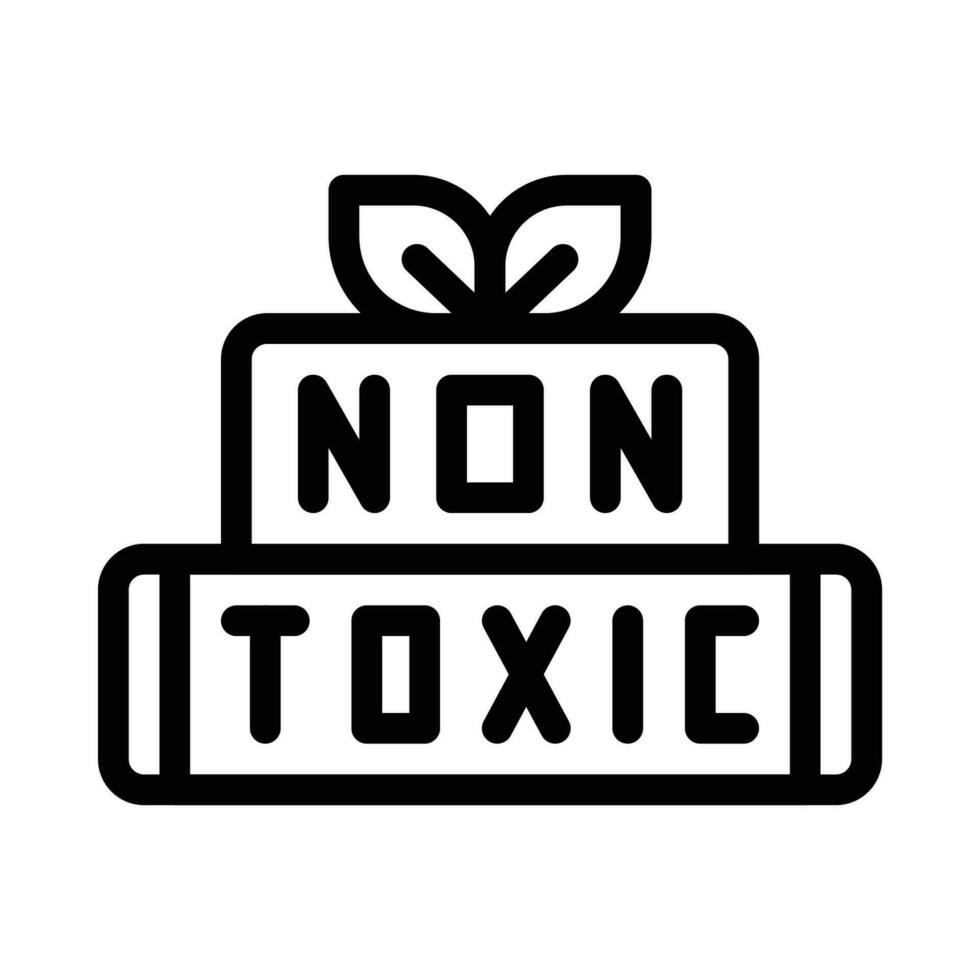 non toxic symbol icon vector
