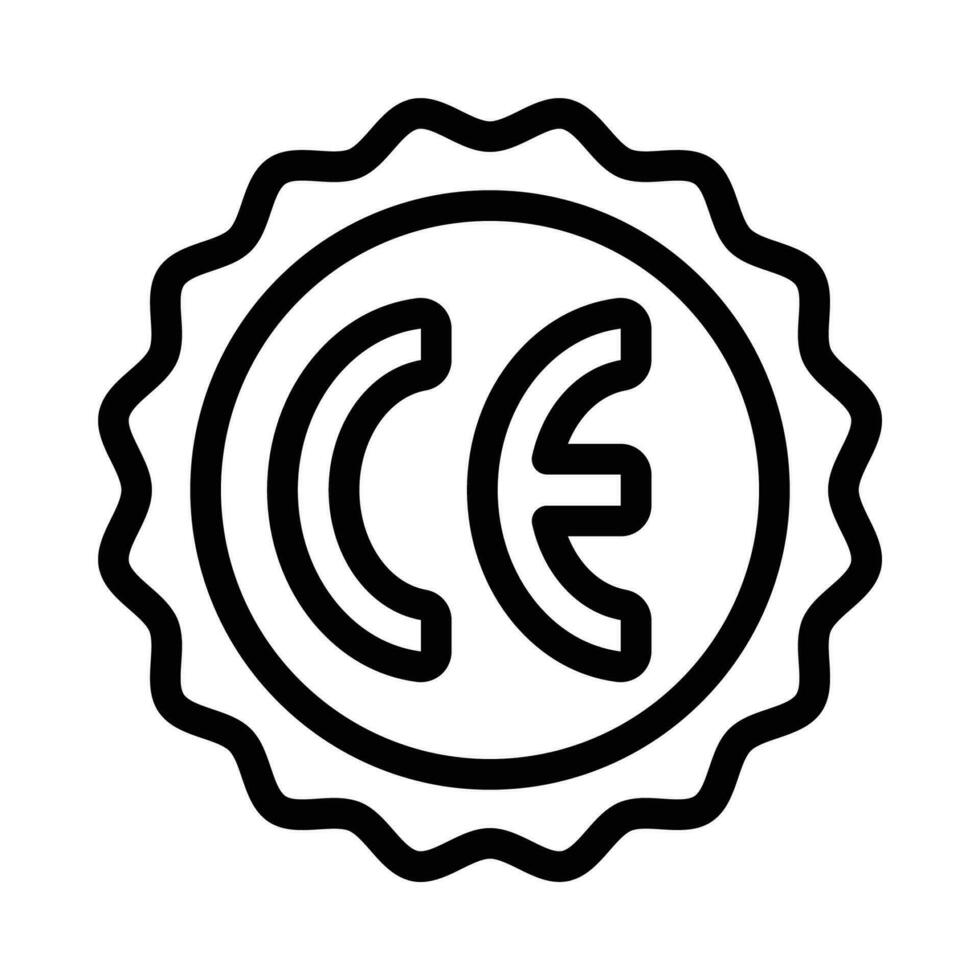 CE symbol icon vector