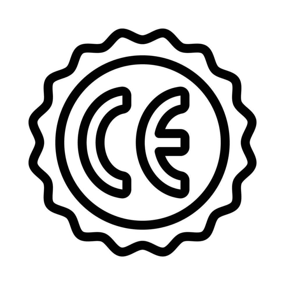 CE symbol icon vector