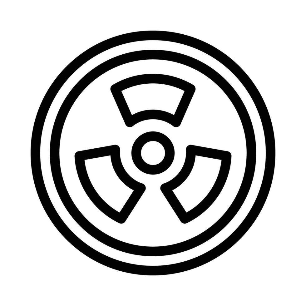 nuclear energy symbol icon vector