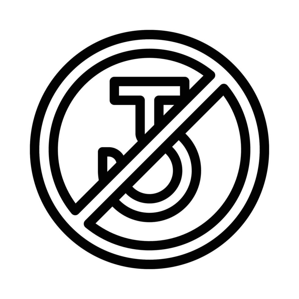 no hooks symbol icon vector