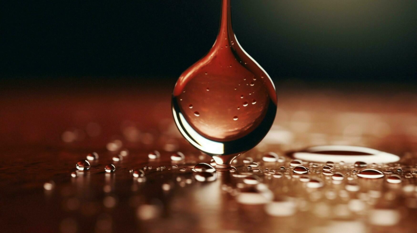 a close up of a water drop with the word love on it photo