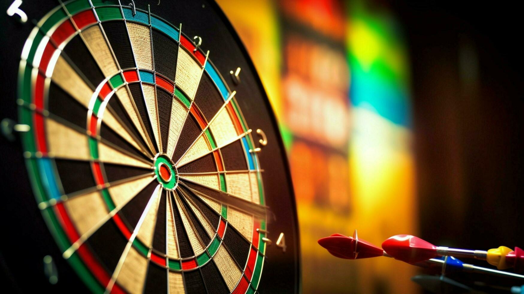 a dart board with the word darts on it photo