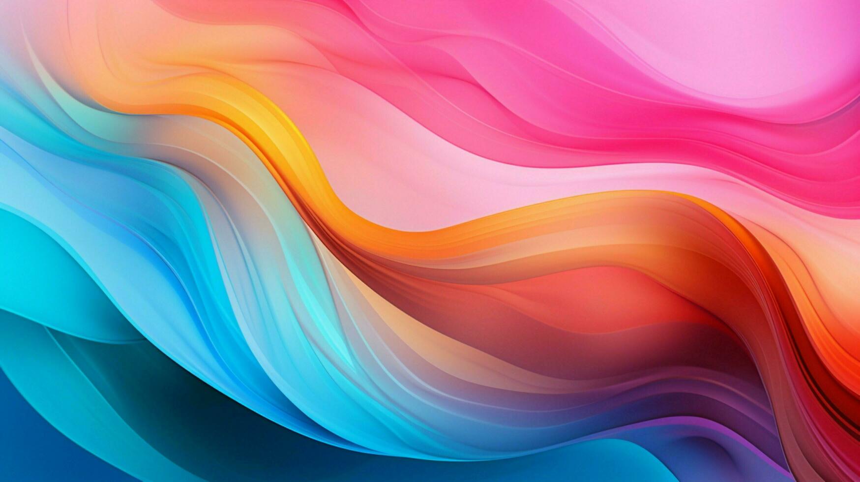 abstract backdrop smooth curves vibrant colors flowing photo