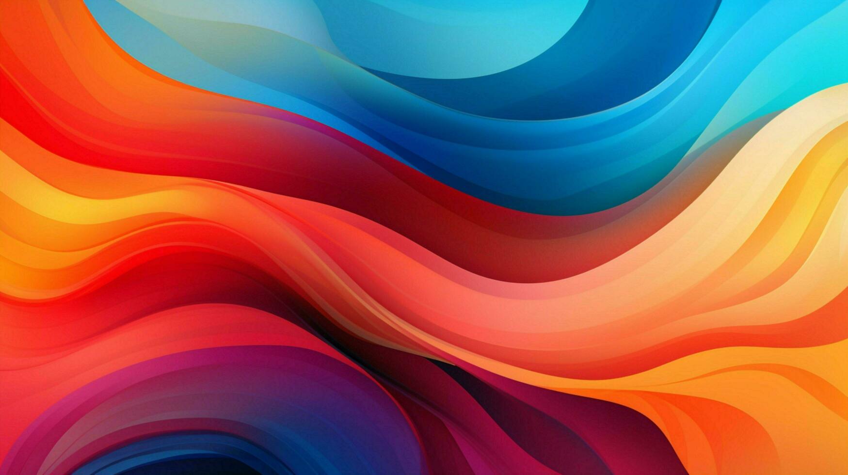abstract backdrop smooth curves vibrant colors flowing photo