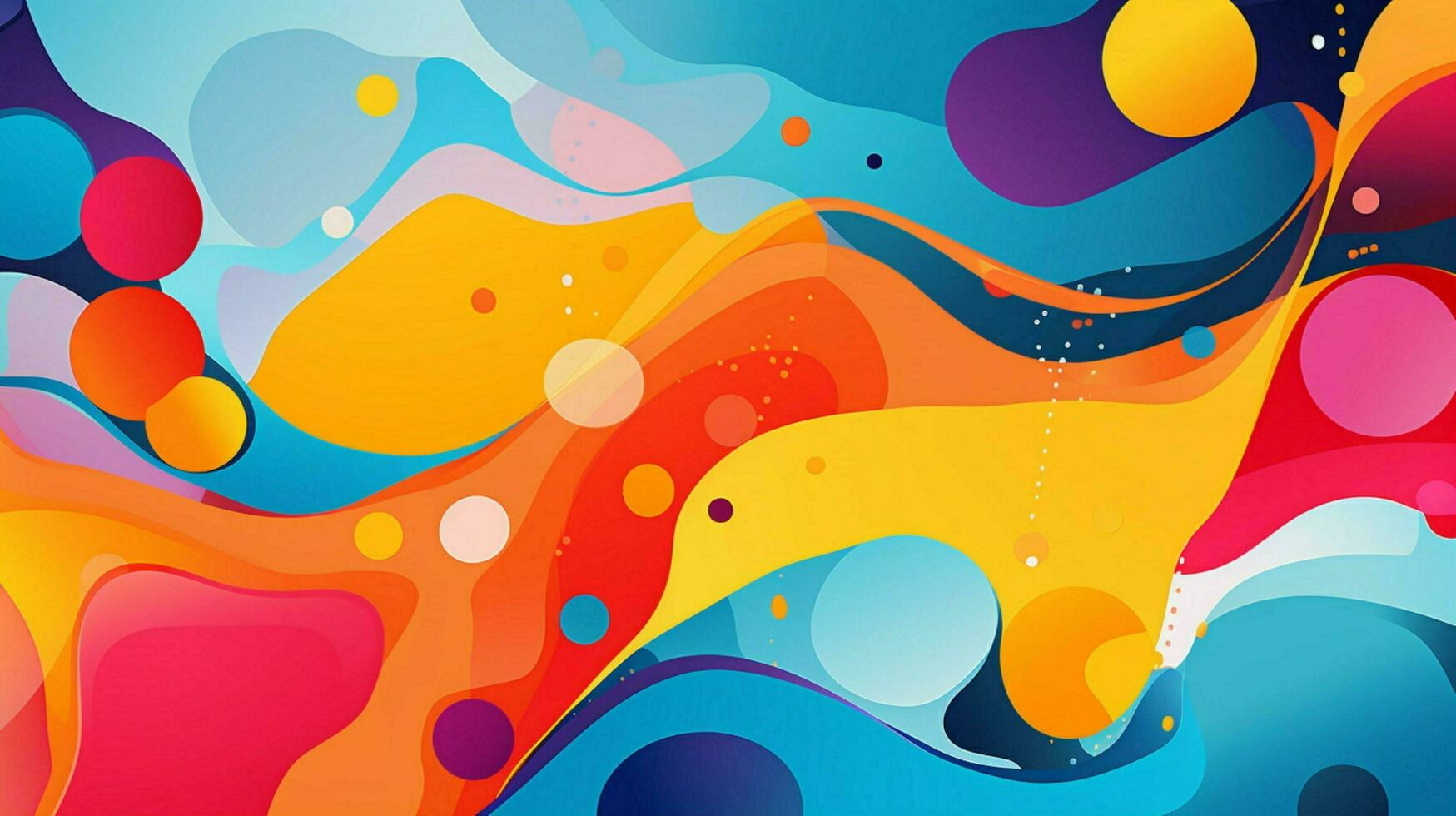 abstract backdrop with vibrant multicolored shapes photo