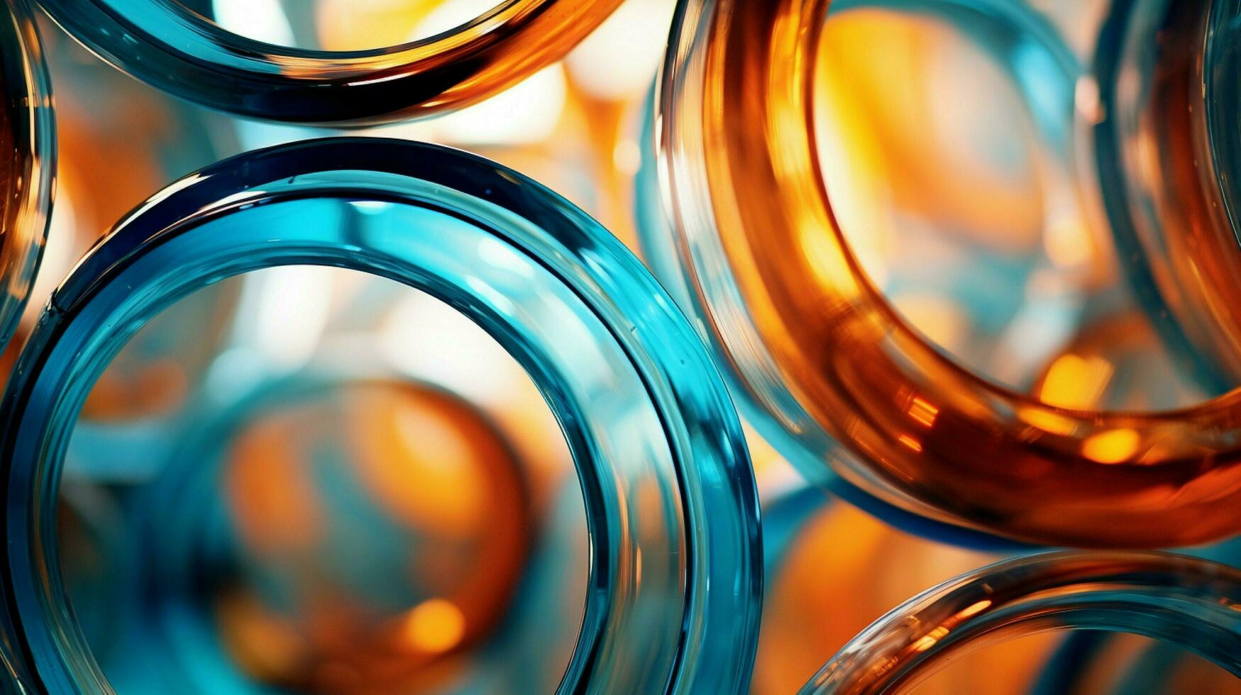 abstract glass circle pattern zoom lens creates creativity photo