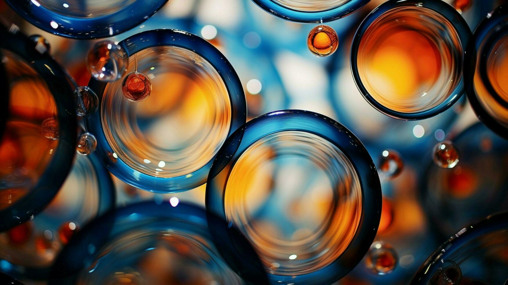 abstract glass circle pattern zoom lens creates creativity photo