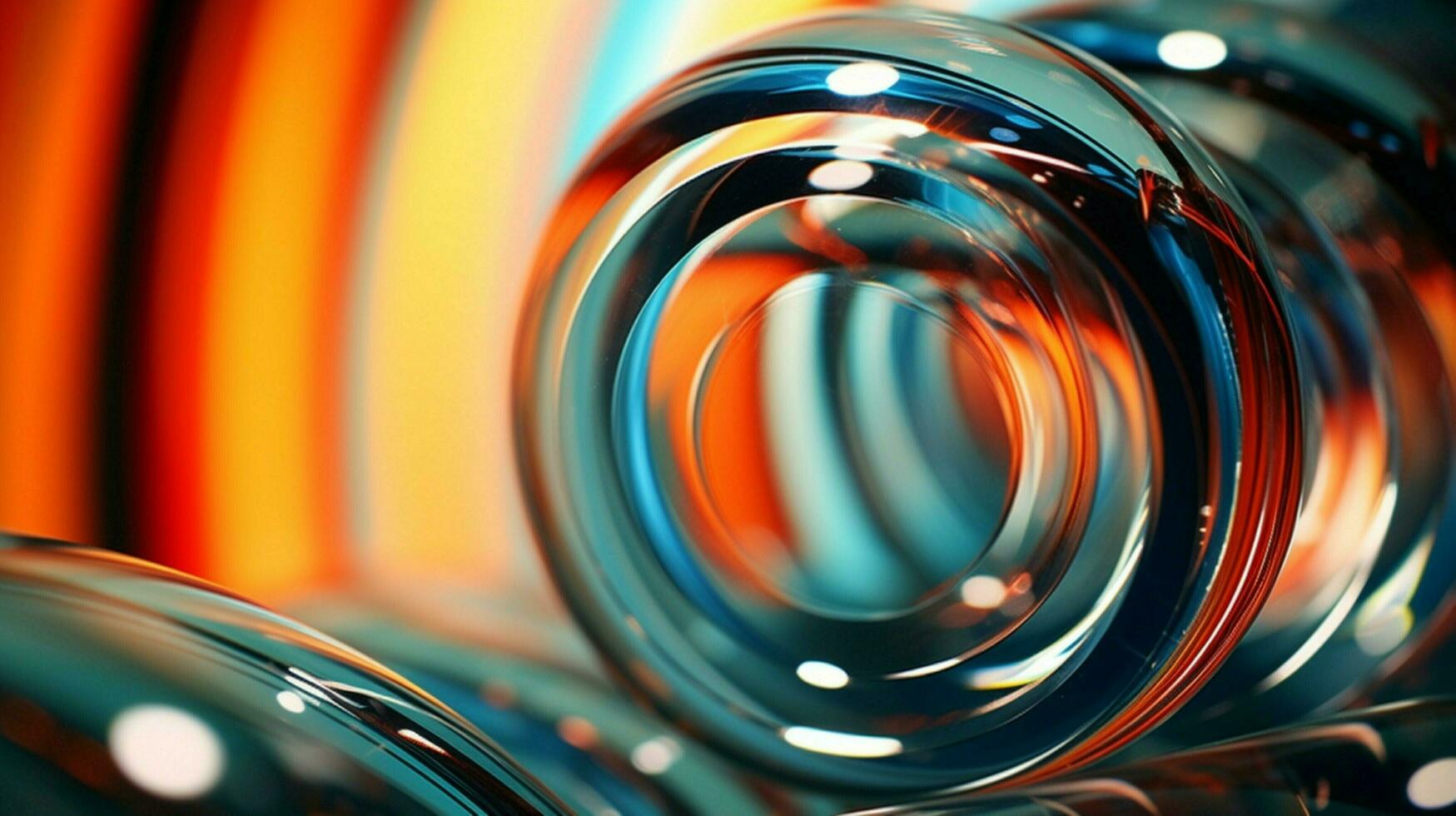 abstract glass circle pattern zoom lens creates creativity photo