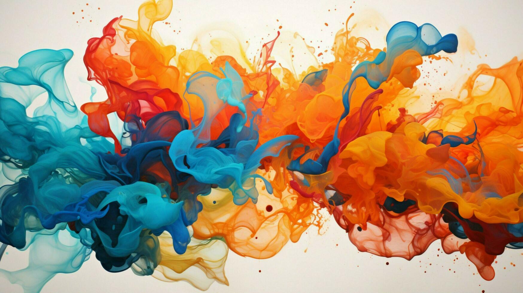 abstract ink paint motion creates vibrant underwater photo