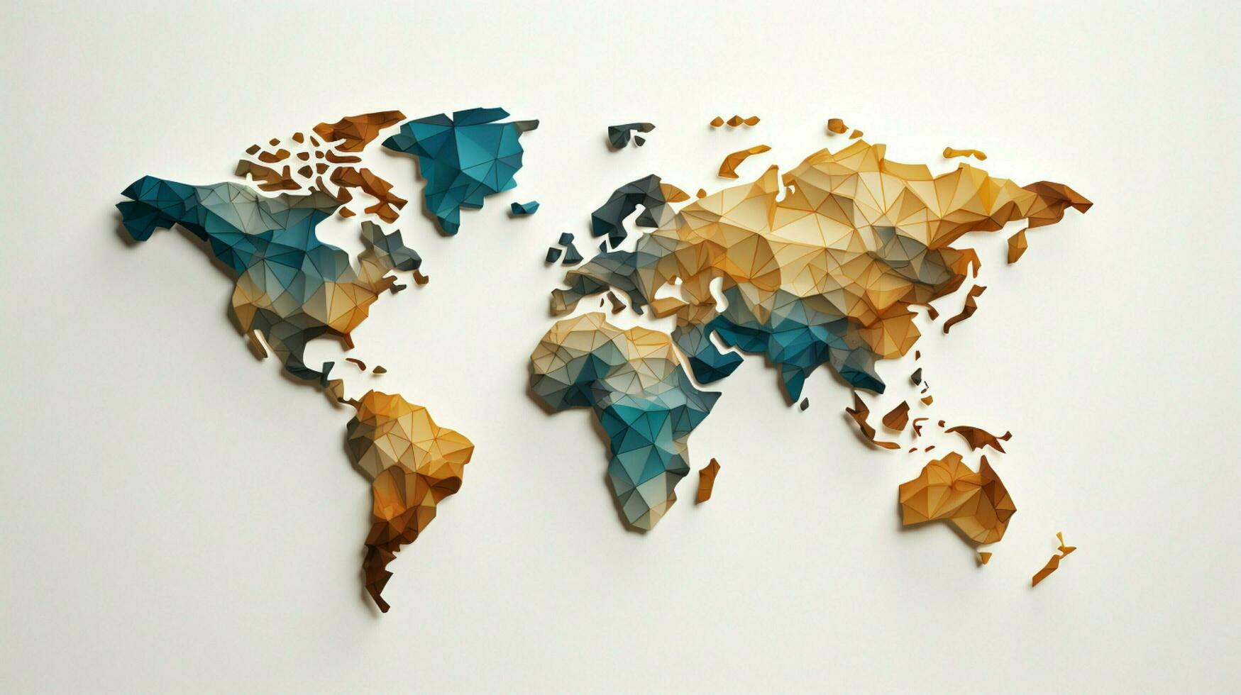 abstract map illustration with cartography world map photo