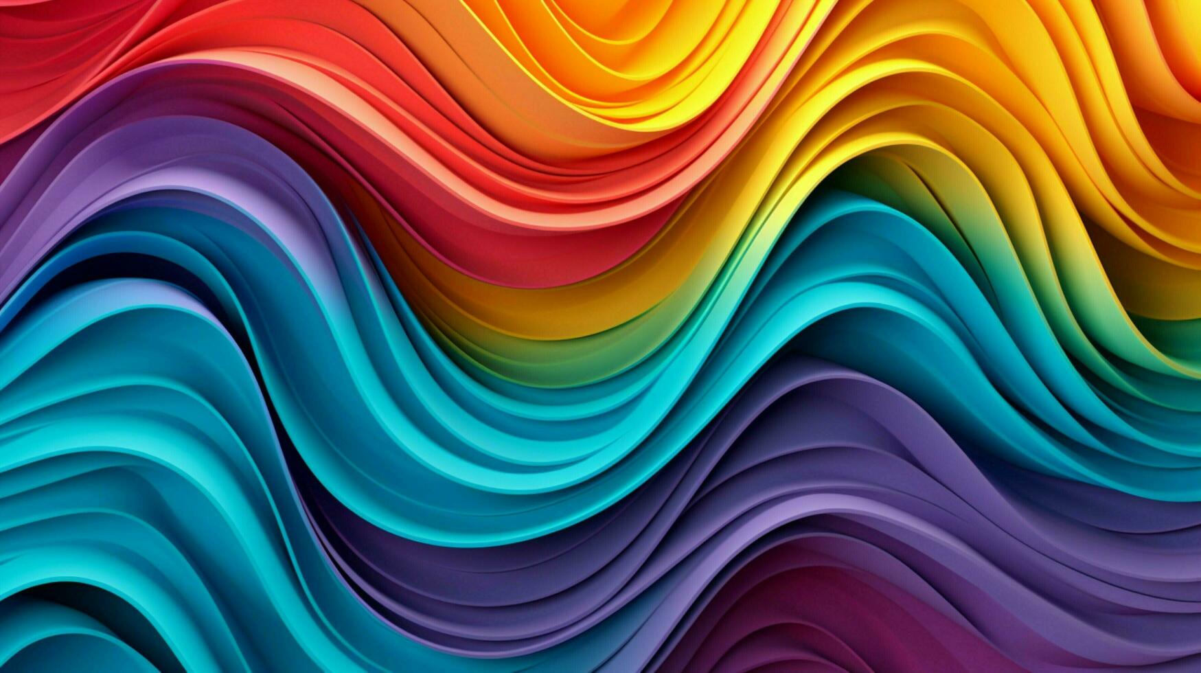 abstract multi colored backdrop with vibrant wave pattern photo