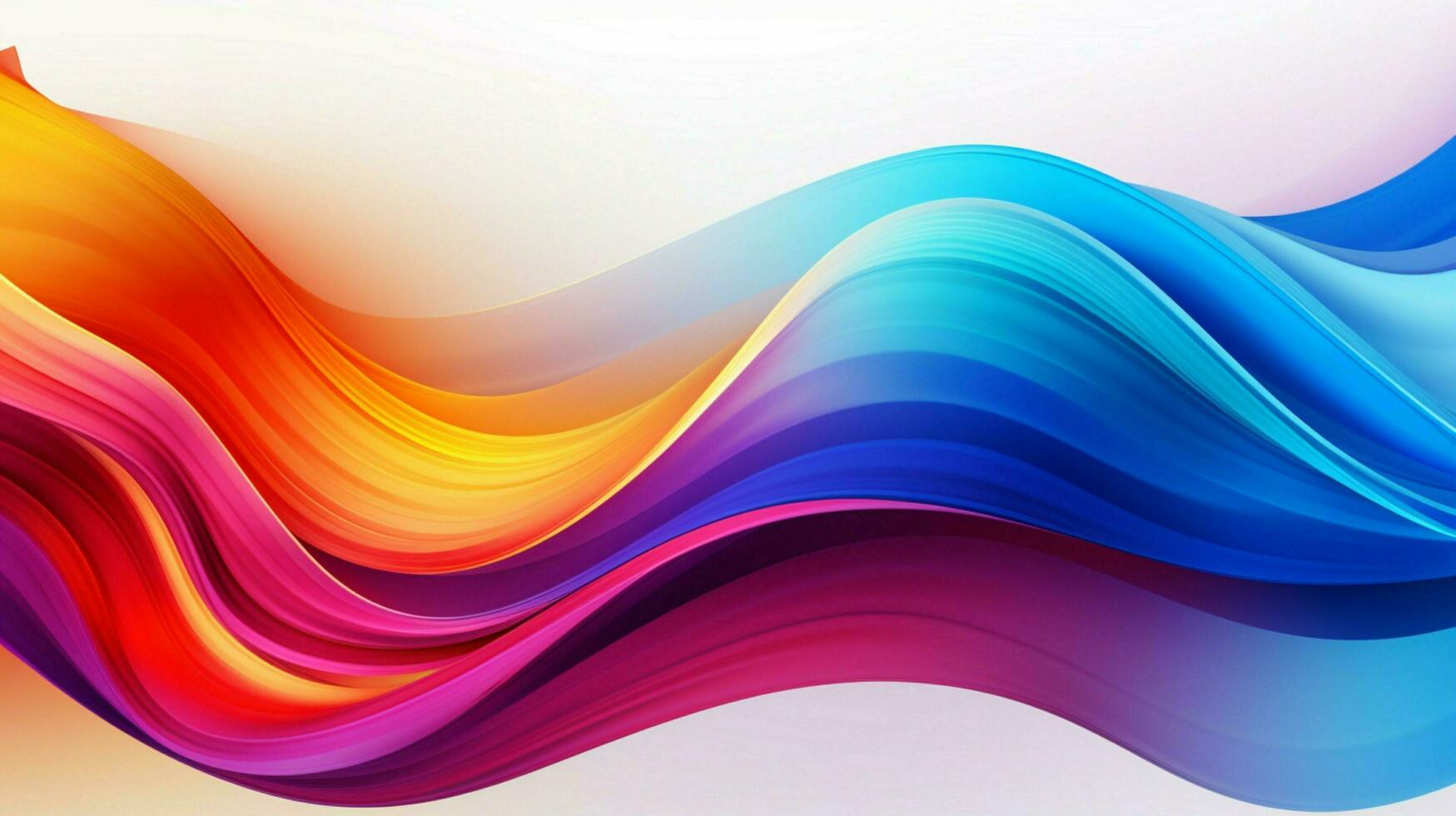 abstract multi colored wave pattern shiny flowing modern photo