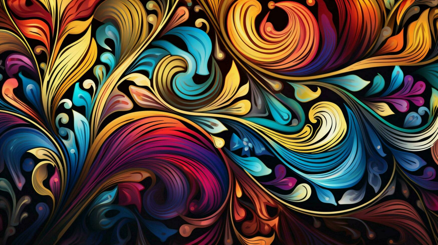 abstract pattern design with bright shiny illustration photo