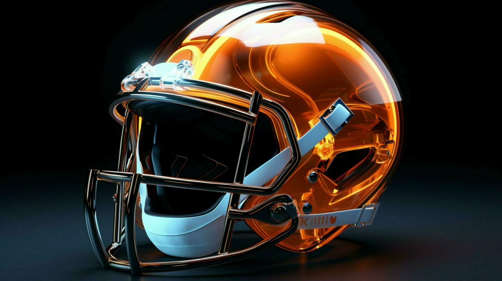 american football helmet with lights photo