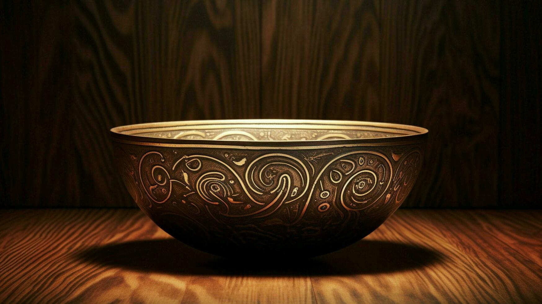 ancient arabic bowl indigenous creativity ornate photo