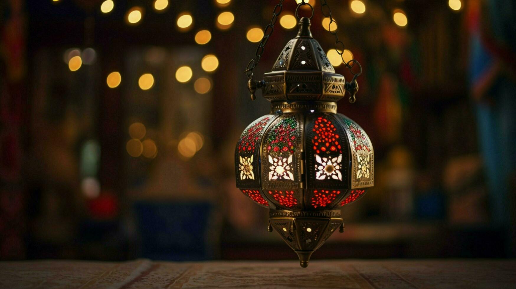 antique lantern illuminated old fashioned turkish culture photo