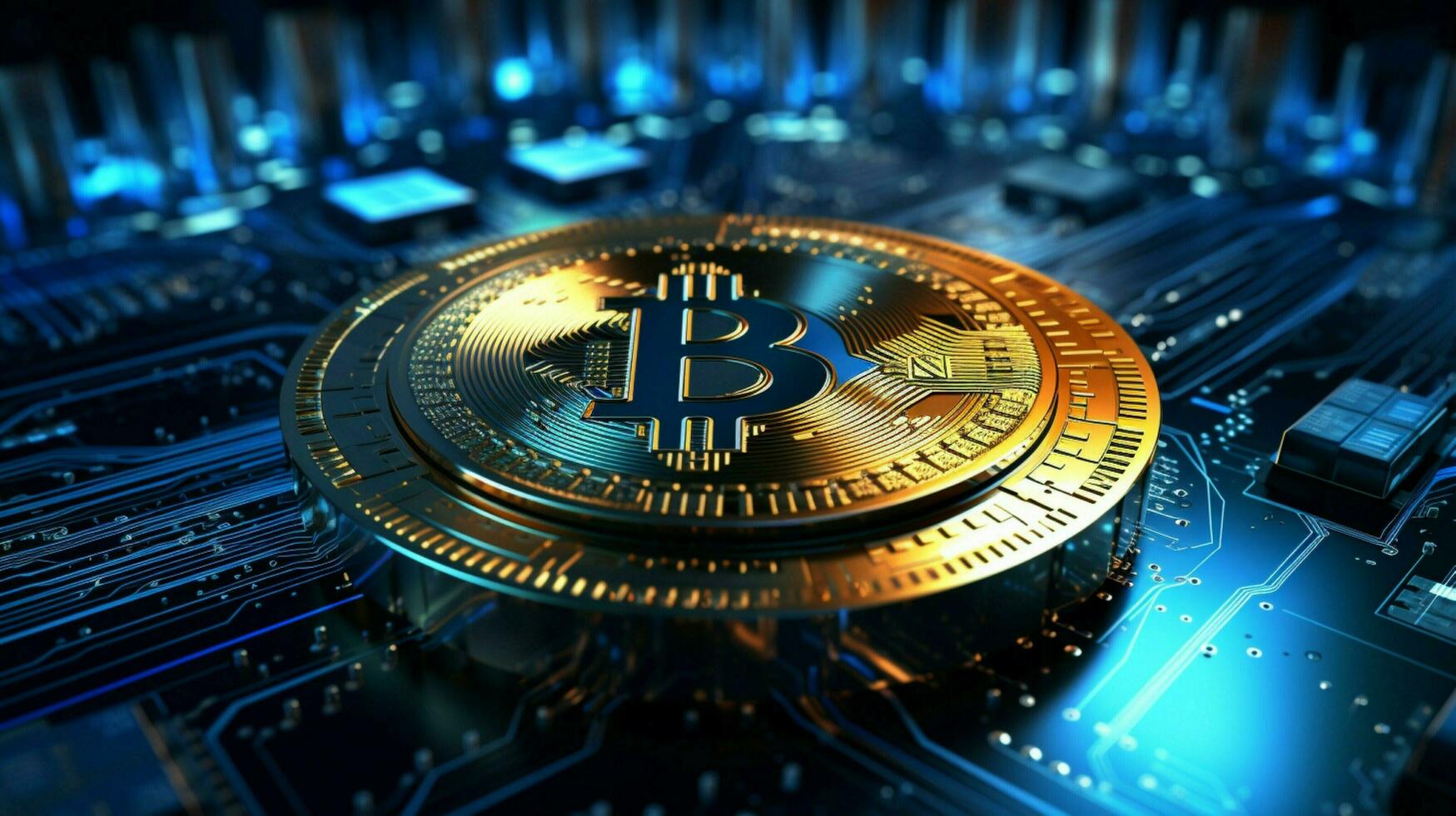 blockchain technology controls digital currency photo