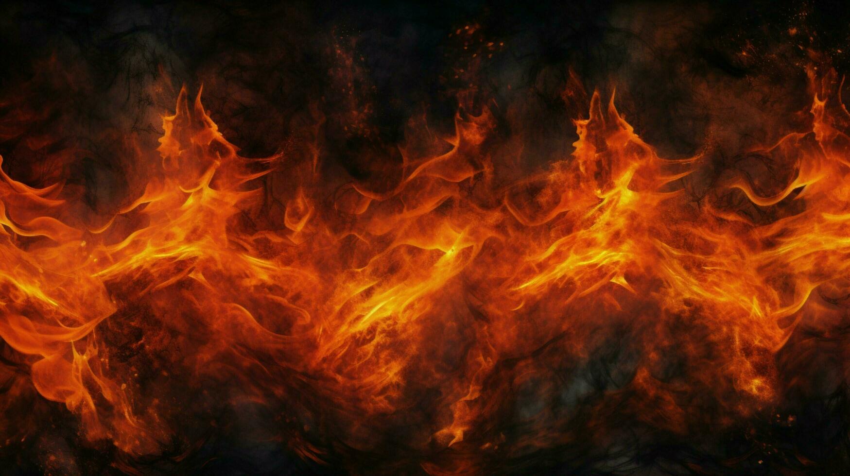burning flame illuminates dark grungy backdrop pattern photo