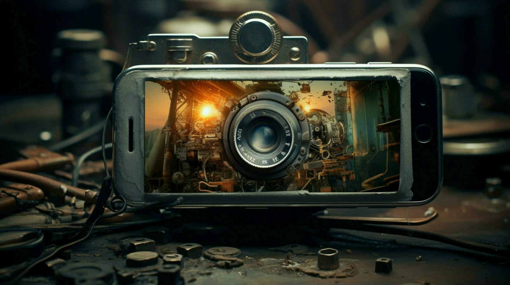 camera photographic with smartphone devices photo