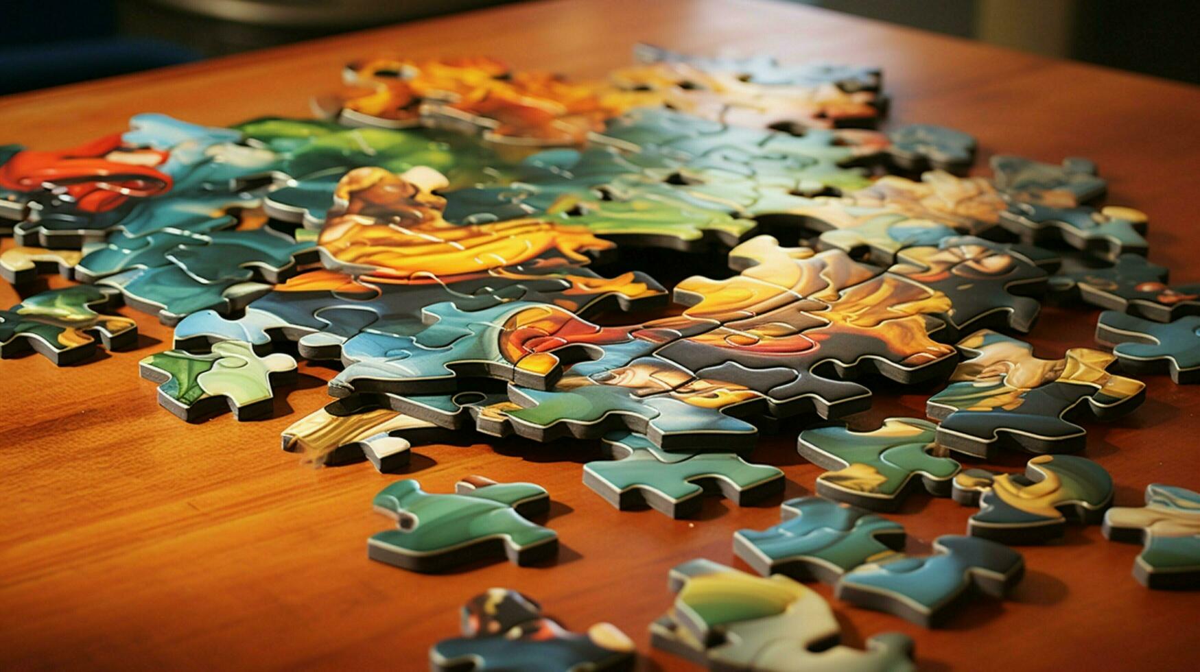 collaborative jigsaw puzzle offers inspiring teamwork photo