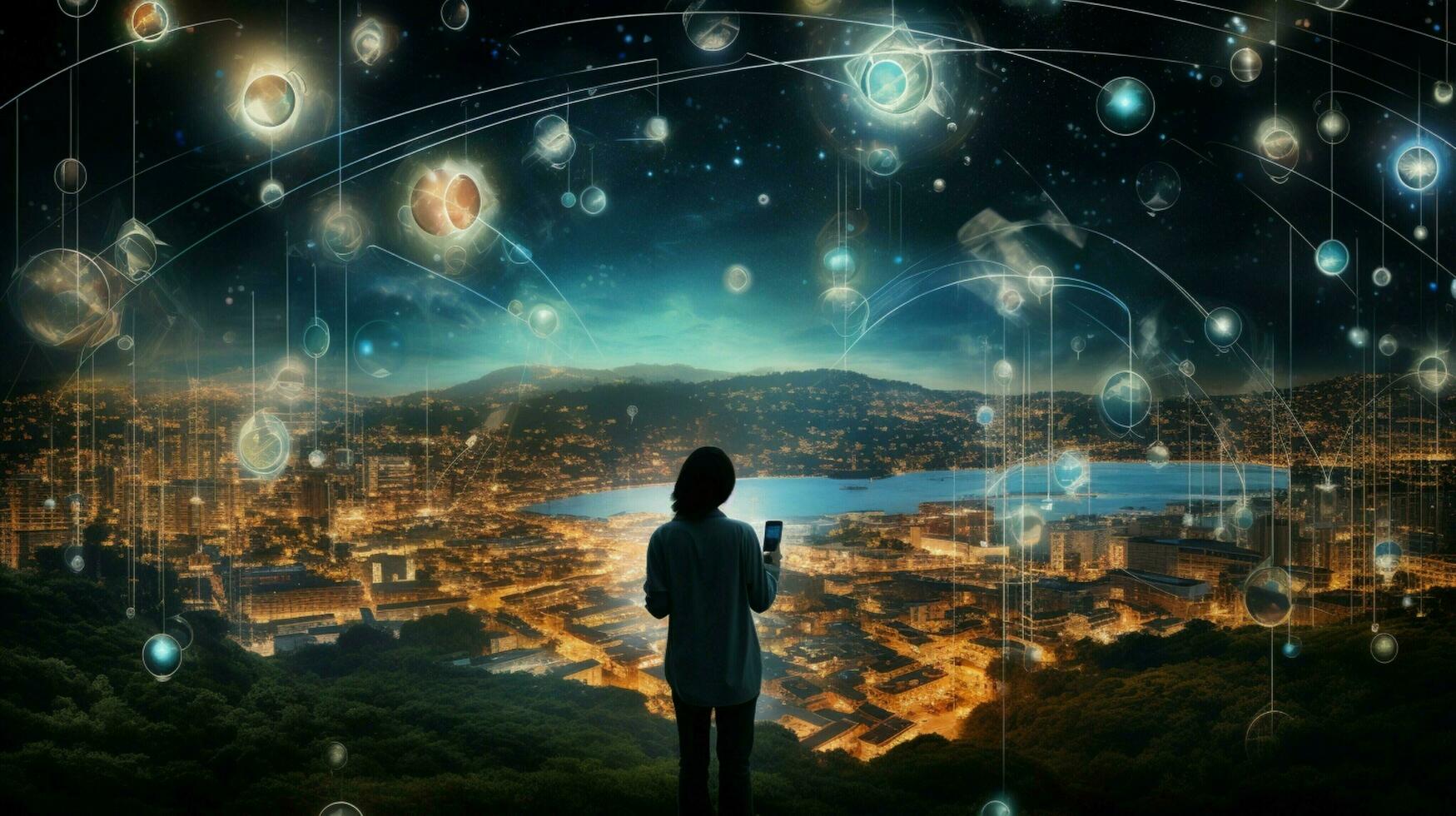 connecting the world with wireless technology tonight photo