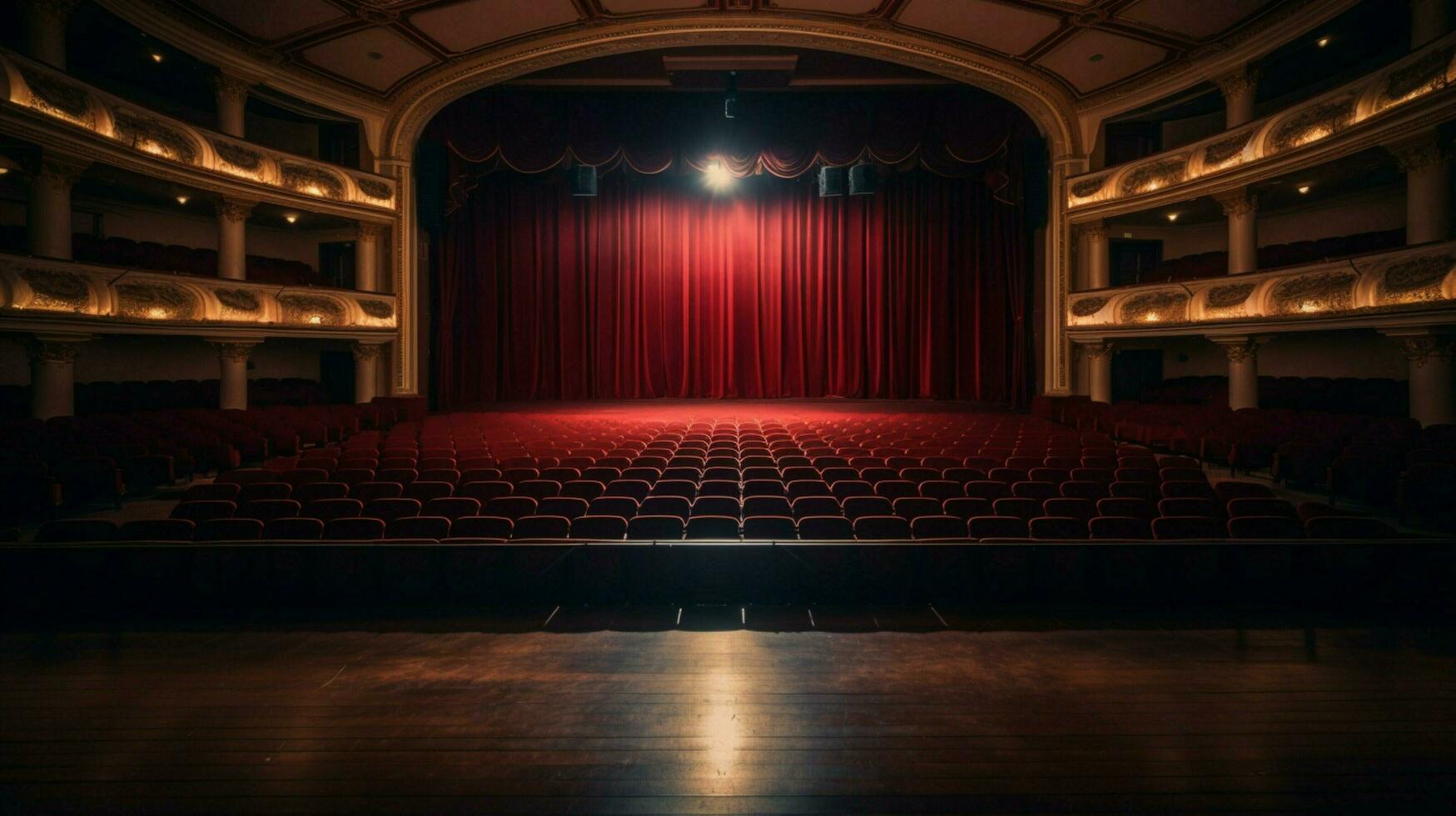 empty auditorium awaiting the big performance ahead photo