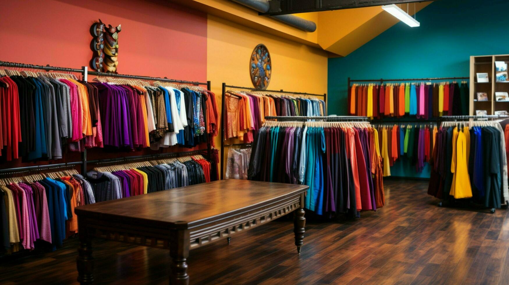 fashion boutique showcasing a vibrant collection photo