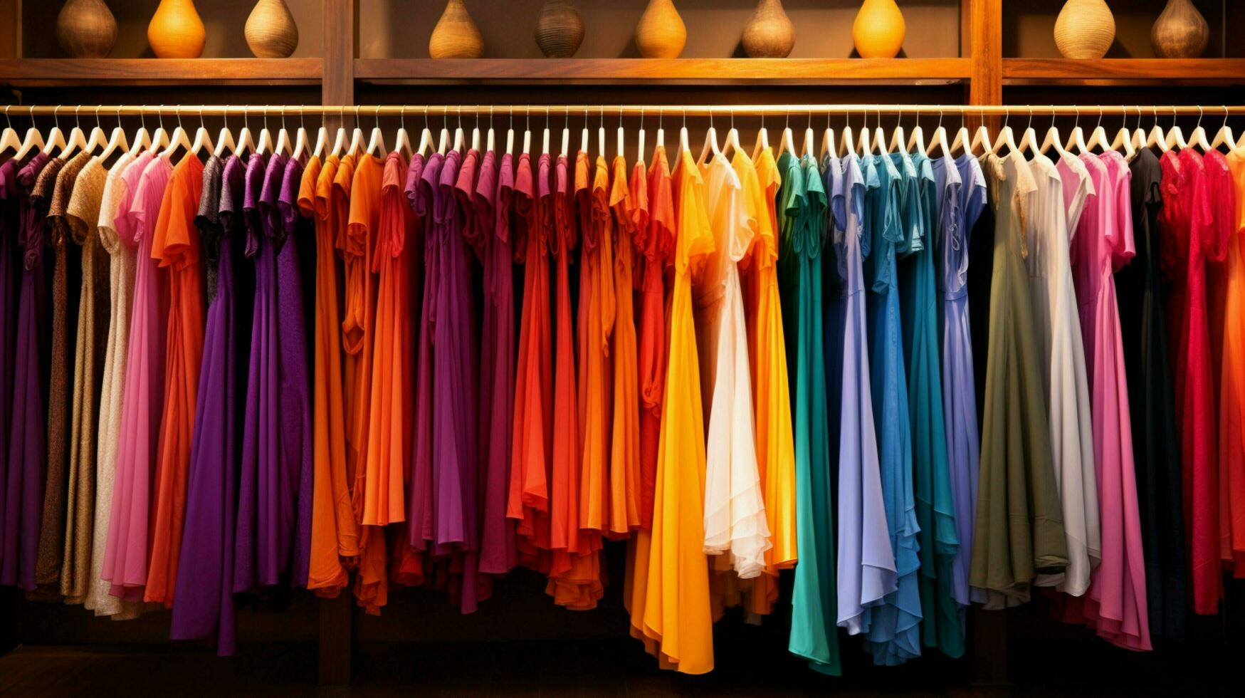 fashion store showcases elegant collection of multi color photo