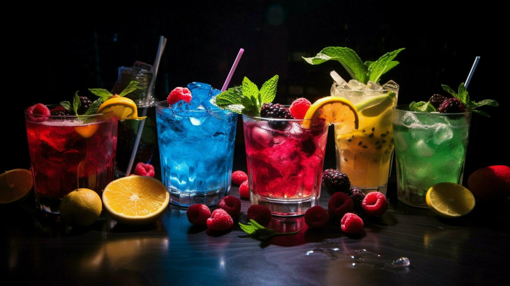 fresh fruit cocktails dominate the summer nightlife scene photo