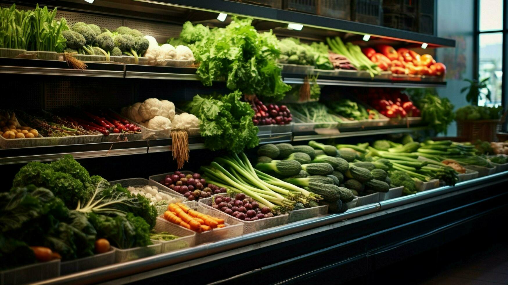 frescura y variedad de orgánico vegetales en un sano foto