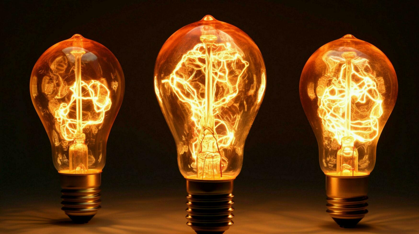 glowing tungsten filament ignites bright ideas photo