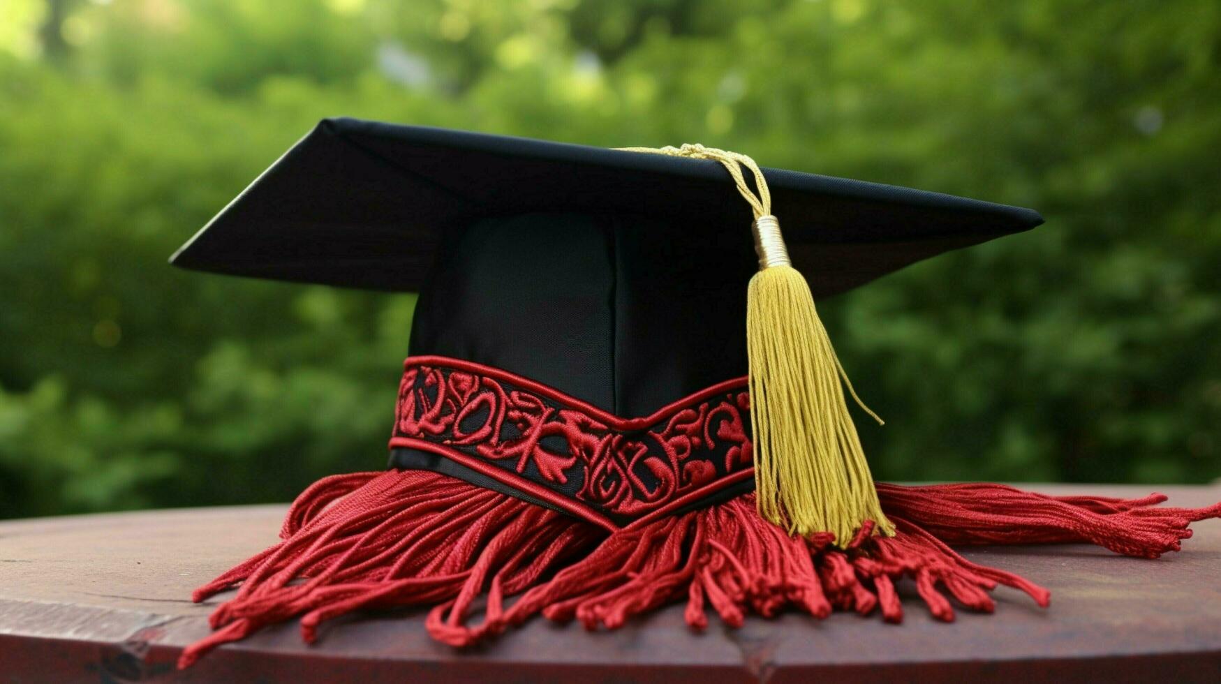 graduation gown cap tassel success achieved photo