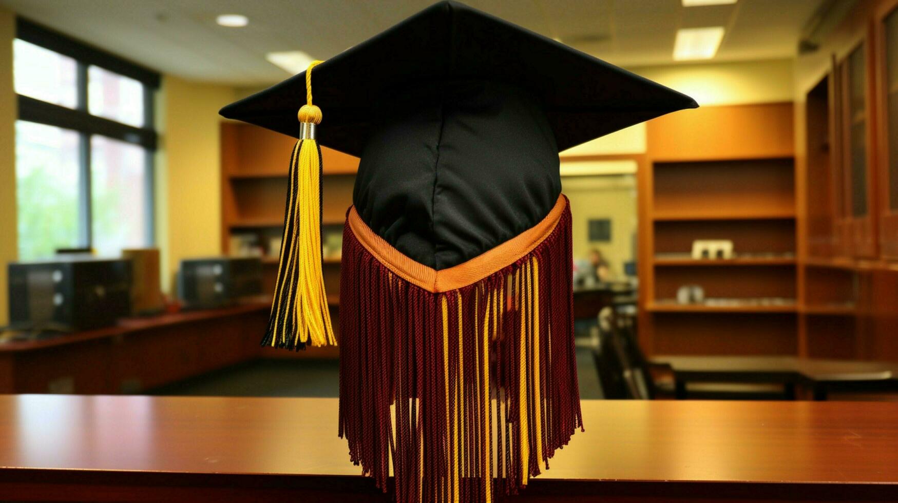 graduation gown cap tassel success achieved photo
