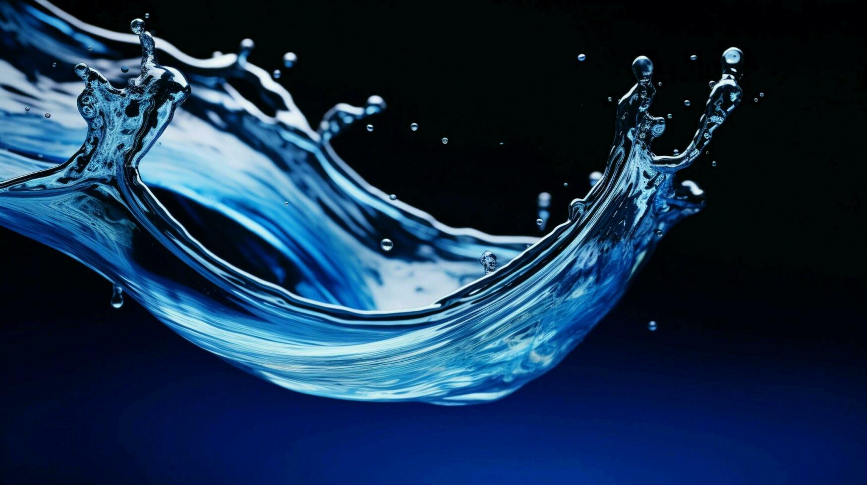 liquid purity in close up fresh water pouring photo