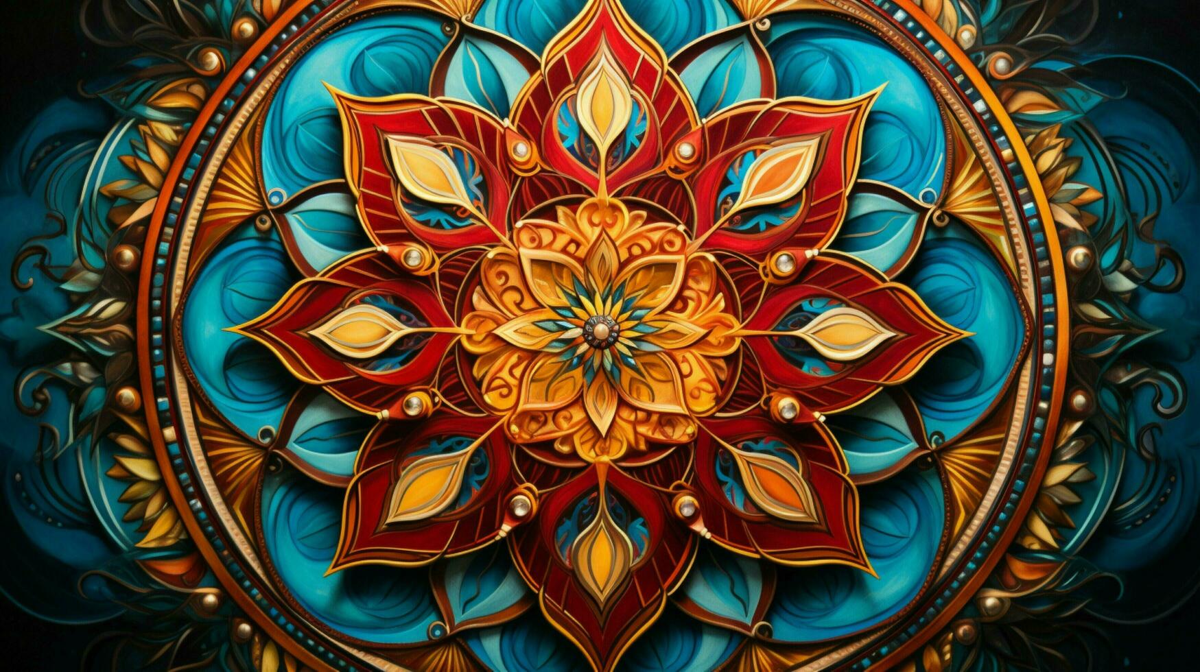 mandala symbolizes spirituality and indigenous culture photo