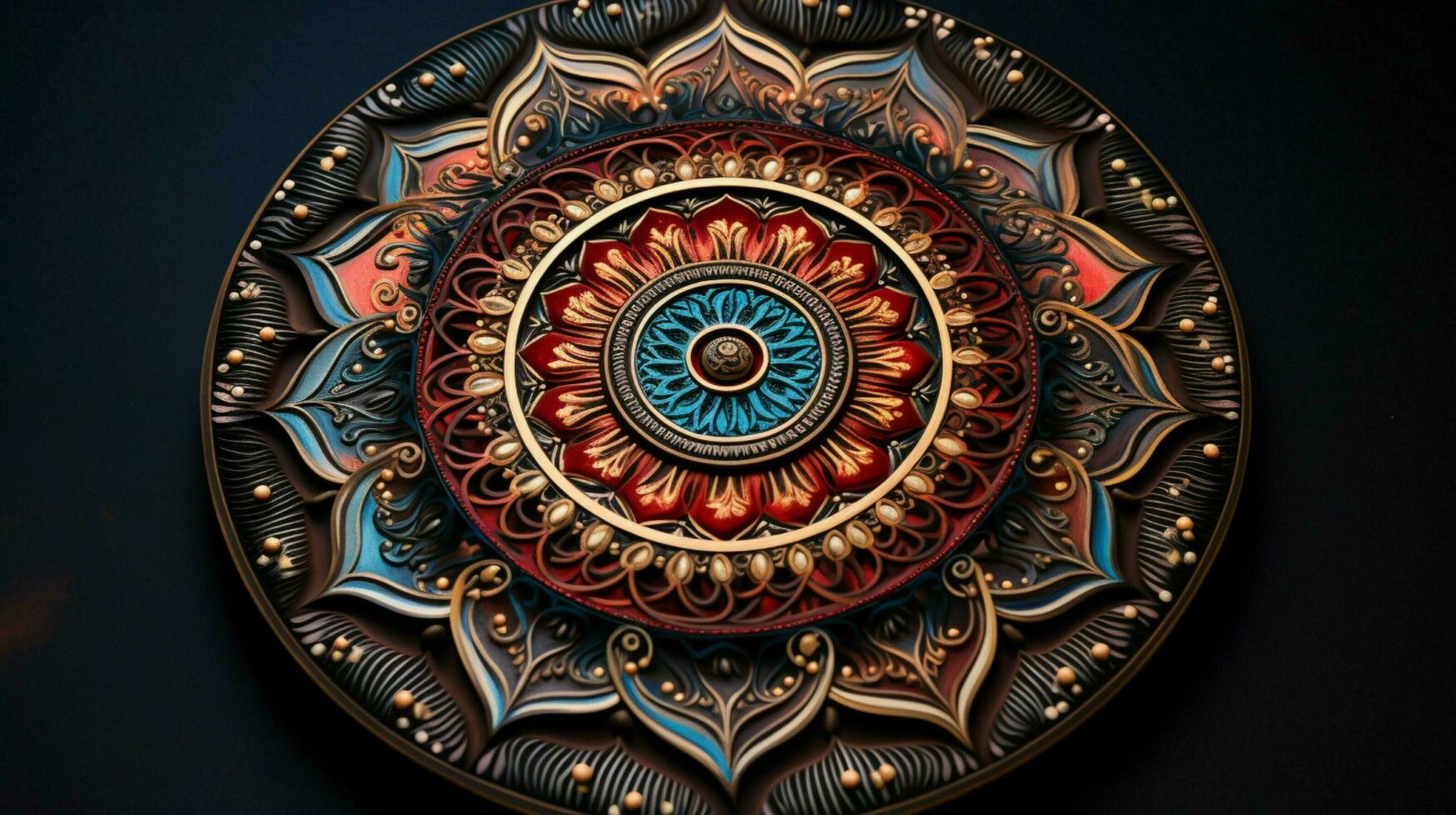 mandala symbolizes spirituality and indigenous culture photo