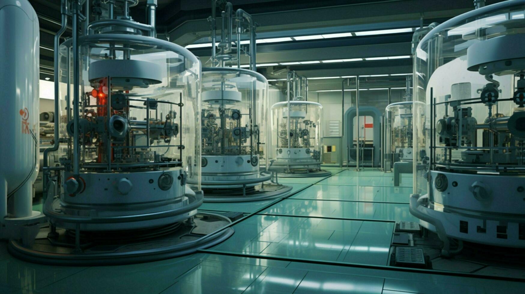 modern machinery in a futuristic laboratory setting photo