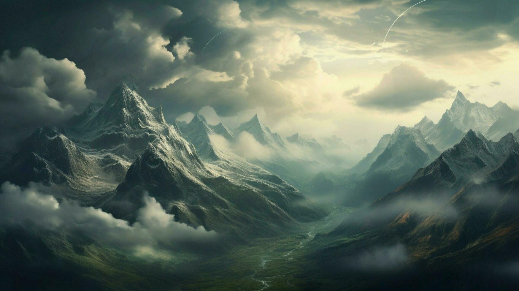 mountain range beauty in nature extreme terrain adventure photo